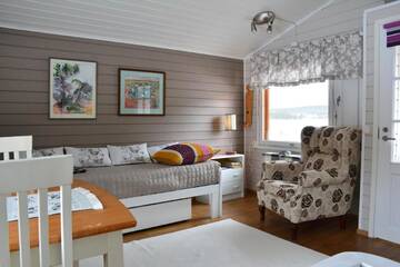 Фото номера Bungalow with Patio - Karpalo Дома для отпуска Palojärven Lomakeskus г. Сонка 5